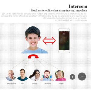 D99+ 1.22 inch HD LCD Screen GPS Smartwatch for the Elder Waterproof, Support GPS + LBS + WiFi Positioning / Two-way Dialing / Voice Monitoring / One-key First-aid / Wrist off Alarm / Safety Fence, D99+ Rose Gold