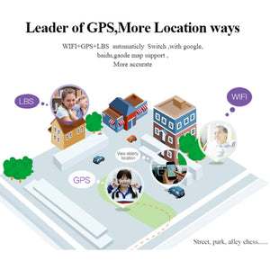 D99+ 1.22 inch HD LCD Screen GPS Smartwatch for the Elder Waterproof, Support GPS + LBS + WiFi Positioning / Two-way Dialing / Voice Monitoring / One-key First-aid / Wrist off Alarm / Safety Fence, D99+ Rose Gold