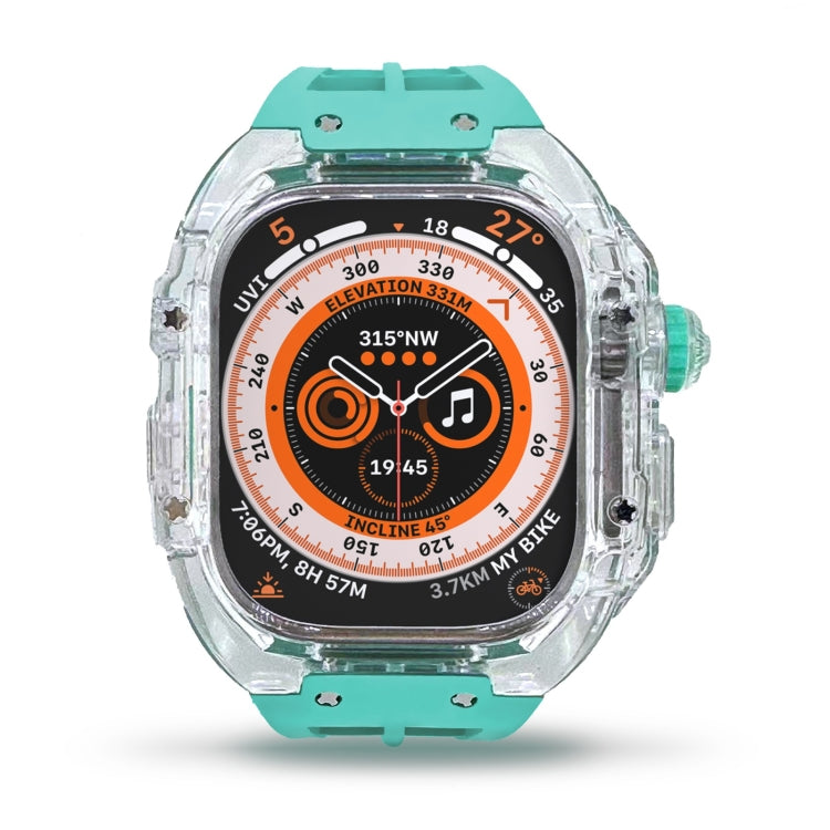 Fluorine Rubber Clear Armor Case Watch Band, For Apple Watch Ultra 3 / 2 / 1 49mm