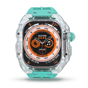 Fluorine Rubber Clear Armor Case Watch Band, For Apple Watch Ultra 3 / 2 / 1 49mm