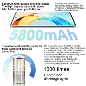 Honor X50 5G, 108MP Camera, 6.78 inch MagicOS 7.1.1 Snapdragon 6 Gen1 Octa Core up to 2.2GHz, Network: 5G, OTG, Not Support Google Play, 8GB+256GB, 12GB+256GB, 16GB+512GB