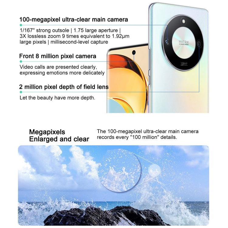 Honor X50 5G, 108MP Camera, 6.78 inch MagicOS 7.1.1 Snapdragon 6 Gen1 Octa Core up to 2.2GHz, Network: 5G, OTG, Not Support Google Play, 8GB+256GB, 12GB+256GB, 16GB+512GB