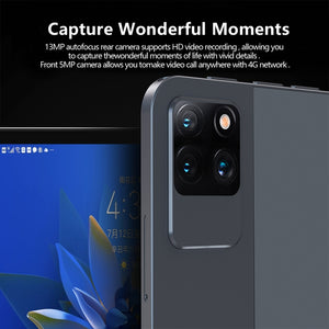 BDF P40 4G LTE Tablet PC 10.1 inch, Android 12 MTK6762 Octa Core, Support Dual SIM, EU Plug