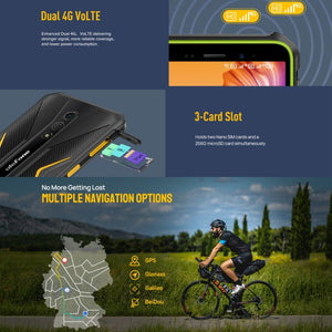 Ulefone Armor X12 Pro, IP68/IP69K Rugged Phone, 5.45 inch Android 15 MediaTek Helio G36 Octa Core, Network: 4G, NFC, 4GB+64GB