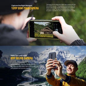Ulefone Armor X12 Pro, IP68/IP69K Rugged Phone, 5.45 inch Android 15 MediaTek Helio G36 Octa Core, Network: 4G, NFC, 4GB+64GB
