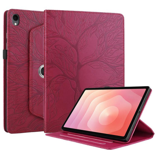 Tree Life Embossed Rotation Leather Tablet Case