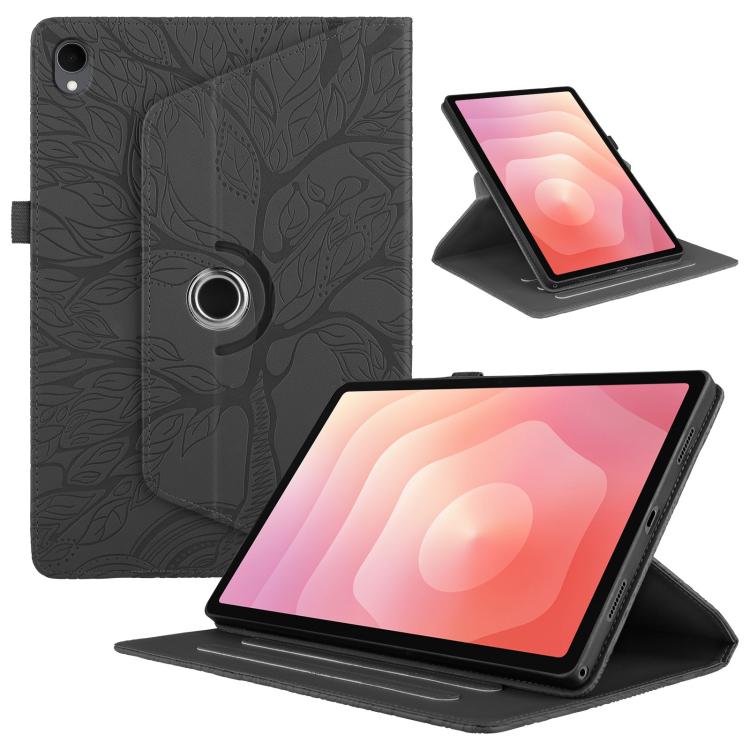 Tree Life Embossed Rotation Leather Tablet Case