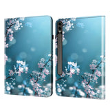 Crystal Texture Painted Leather Tablet Case