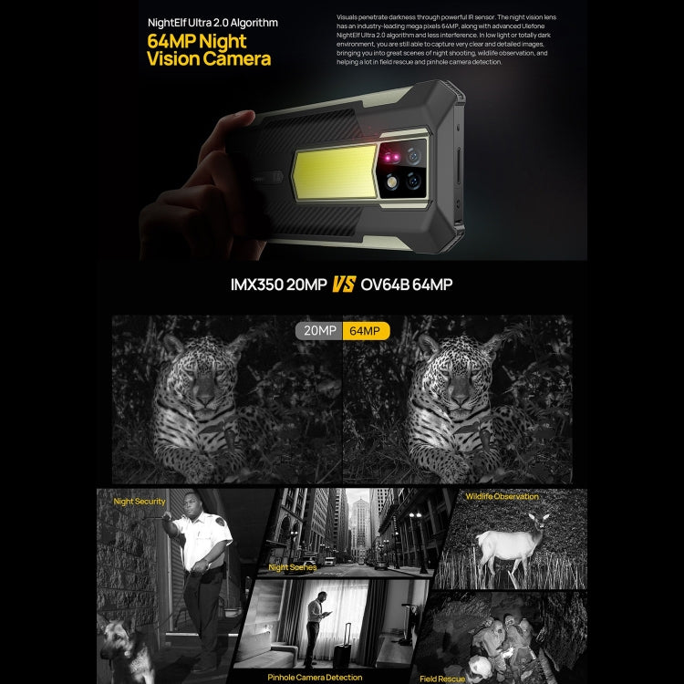 Ulefone Armor 24, Rugged Phone, Side Fingerprint, 22000mAh, 6.78 inch Android 14 MediaTek Helio G96 Octa Core, Network: 4G, NFC, Armor 24