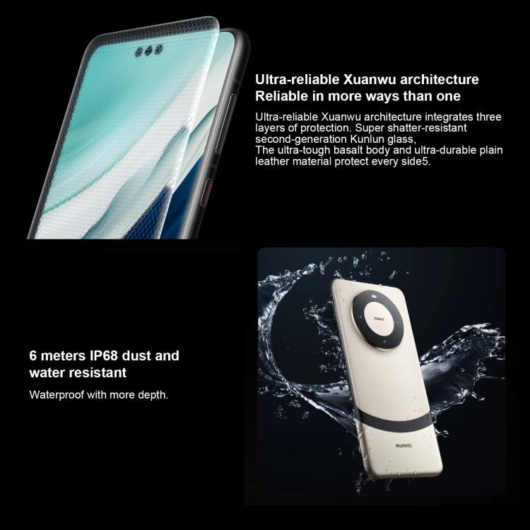 HUAWEI Mate 60 Pro+, Screen Fingerprint Identification, 6.82 inch HarmonyOS 4.0 Kirin 9000S Octa Core up to 2.62GHz, NFC, OTG, Not Support Google Play