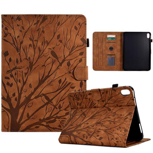 Fortune Tree Embossed Leather Smart Tablet Case