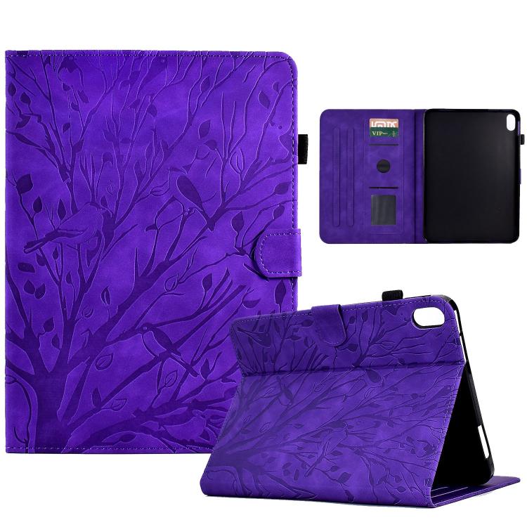 Fortune Tree Embossed Leather Smart Tablet Case