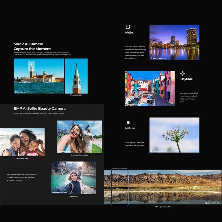 HOTWAV Note 13 Pro, Side Fingerprint Identification, 6.6 inch Android 13 UMS9230 T606 Octa Core up to 1.6GHz, Network: 4G, OTG, 8GB+256GB