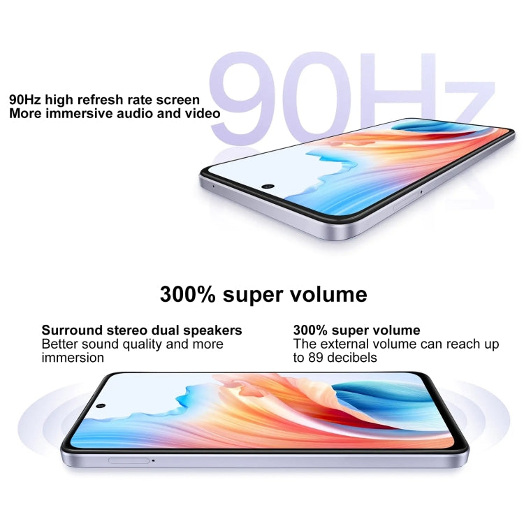 OPPO A2, Side Fingerprint,  6.72 inch ColorOS 13.1 Dimensity 6020 Octa Core up to 2.2GHz, OTG, Network: 5G, 12GB+256GB, 12GB+512GB