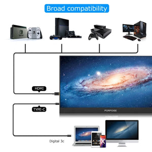 17.3 inch FHD 1920x1080P IPS Screen Portable Monitor