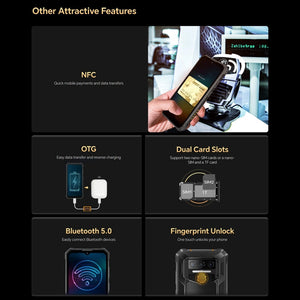 Oukitel WP23 Pro, 8GB+128GB, IP68/IP69K, 6.52 inch Unisoc T606 Octa-core, NFC, Network: 4G(Black)