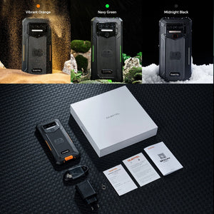 Oukitel WP23 Pro, 8GB+128GB, IP68/IP69K, 6.52 inch Unisoc T606 Octa-core, NFC, Network: 4G(Black)