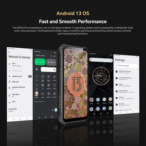 Oukitel WP23 Pro, 8GB+128GB, IP68/IP69K, 6.52 inch Unisoc T606 Octa-core, NFC, Network: 4G(Black)