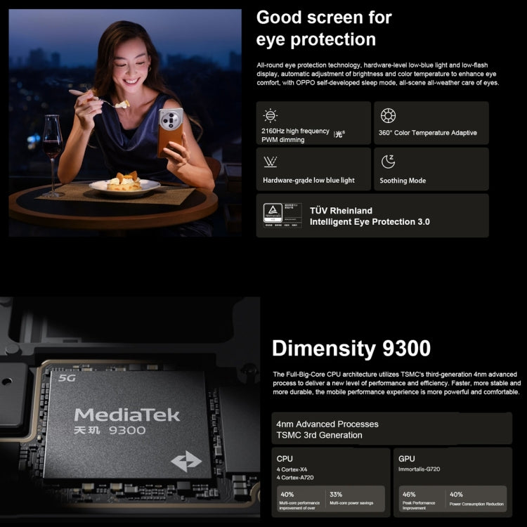 OPPO Find X7 AI Phone, Screen Fingerprint, 6.78 inch ColorOS 14.0 Dimensity 9300 Octa Core up to  3.25GHz, OTG, NFC, Network: 5G, 16GB+256GB, 16GB+512GB, 12GB+256GB, 16GB+1TB