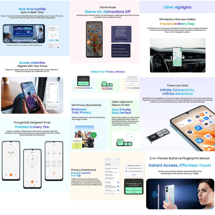 Blackview COLOR 8, Fingerprint & Face Identification, 6.75 inch Android 13 Unisoc T616 Octa Core up to 2.2GHz, Network: 4G, OTG, 8GB+256GB