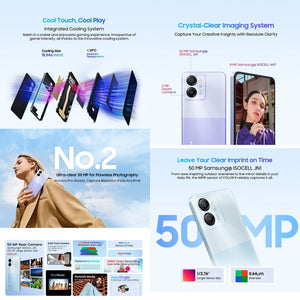 Blackview COLOR 8, Fingerprint & Face Identification, 6.75 inch Android 13 Unisoc T616 Octa Core up to 2.2GHz, Network: 4G, OTG, 8GB+256GB