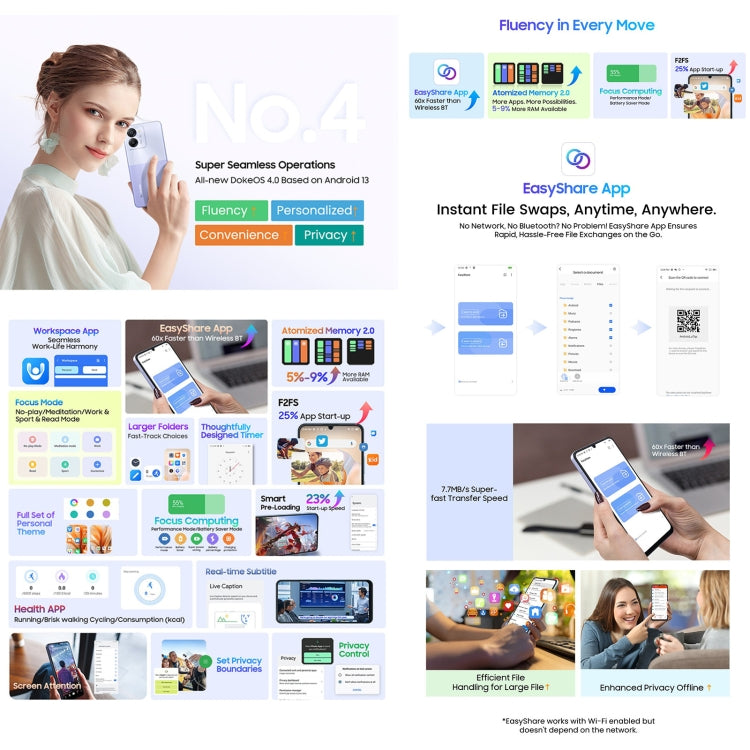 Blackview COLOR 8, Fingerprint & Face Identification, 6.75 inch Android 13 Unisoc T616 Octa Core up to 2.2GHz, Network: 4G, OTG, 8GB+256GB