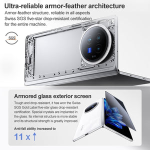 vivo X Fold3 Pro, Face ID / Fingerprint Identification, 8.03 inch + 6.53 inch Android 14 OriginOS 4 Snapdragon 8 Gen 3 Octa Core 3.3GHz, OTG, NFC, Network: 5G