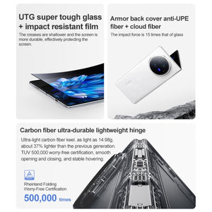 vivo X Fold3 Pro, Face ID / Fingerprint Identification, 8.03 inch + 6.53 inch Android 14 OriginOS 4 Snapdragon 8 Gen 3 Octa Core 3.3GHz, OTG, NFC, Network: 5G