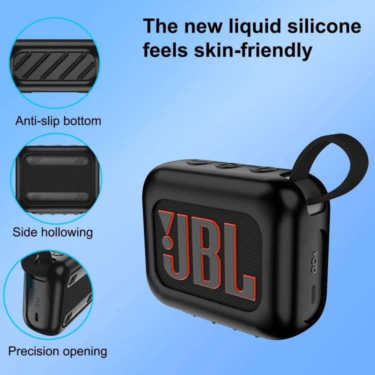 Wireless Bluetooth Speaker Silicone Protective Case, For JBL Go 4