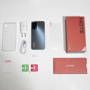HOTWAV Note 13, Side Fingerprint Identification, 6.6 inch Android 13 T606 Octa Core up to 1.6GHz, Network: 4G, OTG