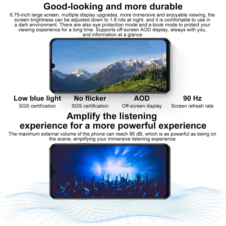 HUAWEI Enjoy 70S, Side Fingerprint Identification, 6.75 inch HarmonyOS 4.2 Octa Core 2.4GHz, Network: 4G, Not Support Google Play