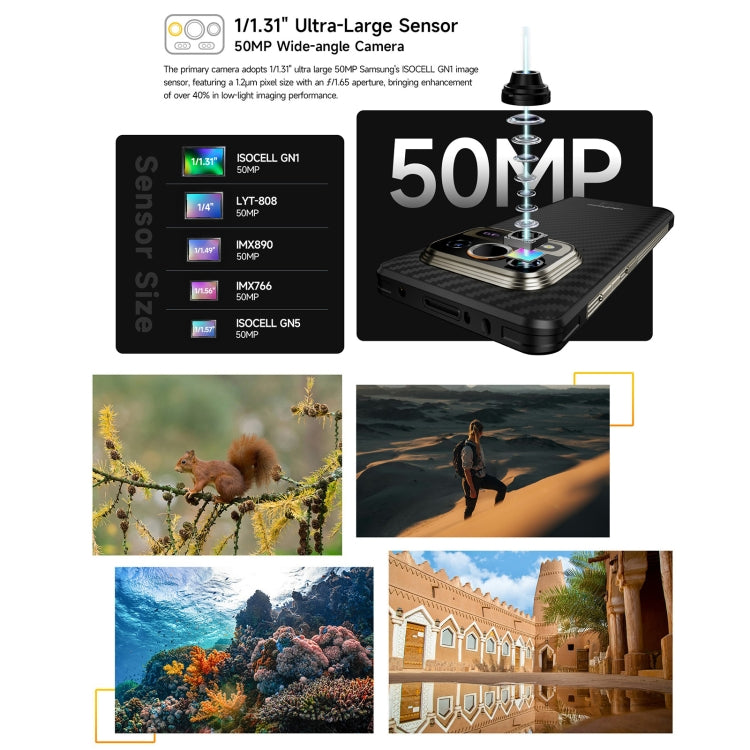 Ulefone Armor 25T Pro Rugged Phone, Thermal Imaging, 6.78 inch Android 15 MediaTek Dimensity 6300 Octa Core, Network: 5G, NFC, 8GB+256GB