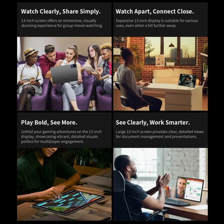 Teclast T65 Max Tablet PC 13 inch,  Android 15 MediaTek Helio G99 Octa Core, 4G LTE Dual SIM, T65 Max