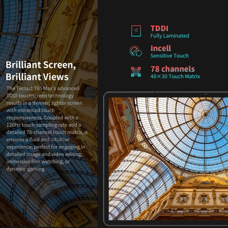 Teclast T65 Max Tablet PC 13 inch,  Android 15 MediaTek Helio G99 Octa Core, 4G LTE Dual SIM, T65 Max