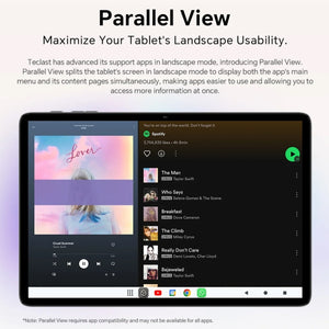 Teclast P30T Tablet PC with Leather Case & Keyboard 10.1 inch WiFi6,  Android 15 Unisoc T606 Octa-core, P30T