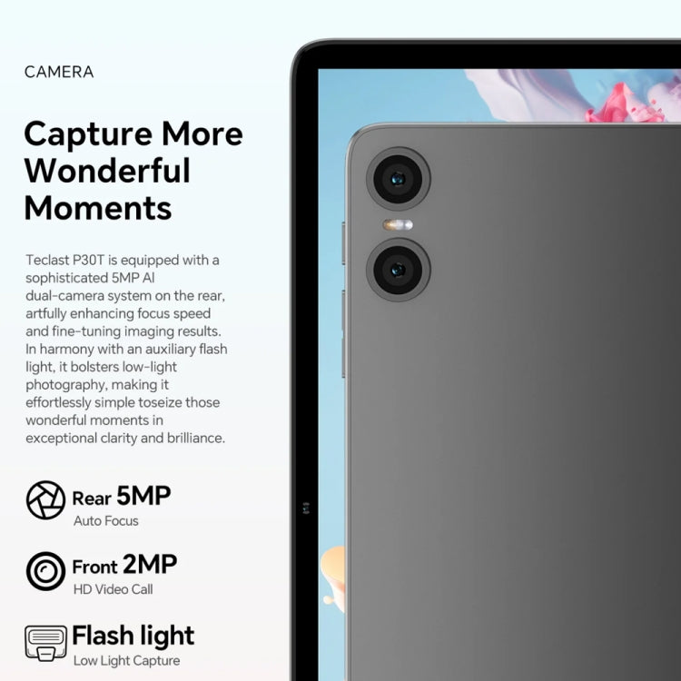 Teclast P30T Tablet PC with Leather Case & Keyboard 10.1 inch WiFi6,  Android 15 Unisoc T606 Octa-core, P30T