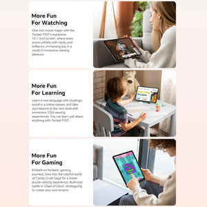 Teclast P30T Tablet PC with Leather Case & Keyboard 10.1 inch WiFi6,  Android 15 Unisoc T606 Octa-core, P30T