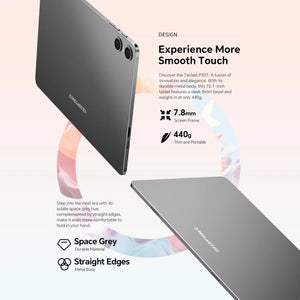 Teclast P30T Tablet PC with Leather Case & Keyboard 10.1 inch WiFi6,  Android 15 Unisoc T606 Octa-core, P30T