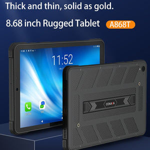 CENAVA A868T IP68 Rugged Tablet PC, 8.68 inch Android 13 MT8788 Octa Core, 4G Network
