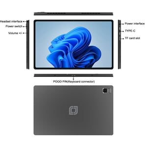 Jumper EZpad V12 Pro Tablet PC, No Keyboard, 12 inch Windows 11 Home OS Intel Alder Lake N95 Quad Core