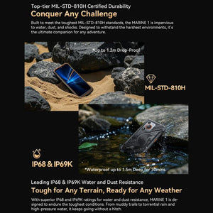 Blackview Oscal Marine 1, 6.56 inch Android 15 Unisoc UMS9230E T615 Octa Core, Network: 4G, OTG, NFC, 4GB+128GB