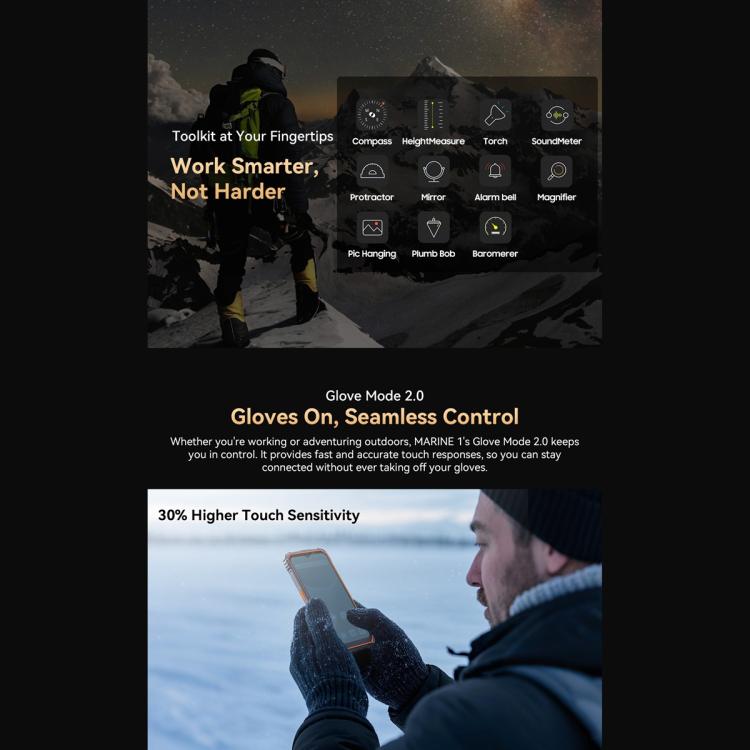 Blackview Oscal Marine 1, 6.56 inch Android 15 Unisoc UMS9230E T615 Octa Core, Network: 4G, OTG, NFC, 4GB+128GB