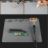 Maintenance Platform High Temperature Heat-resistant Repair Insulation Pad Silicone Mats, Size: 49.5cm x 34.7cm, 49.5cm x 34.7cm Grey