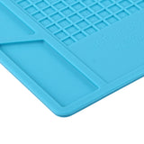 Maintenance Platform High Temperature Heat-resistant Repair Insulation Pad Silicone Mats with Screws Position, Size: 35cm x 25cm, 35cm x 25cm Blue