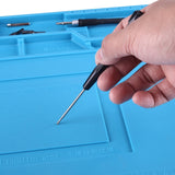 Maintenance Platform Anti-static Anti-slip High Temperature Heat-resistant Repair Insulation Pad Silicone Mats, Size: 45cm x 30cm, S-160 (45cm x 30cm)