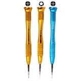 tlye 658 3 in 1 Pentagonal Precision Metal Screwdriver, Overall Length: 12.5cm, 3 in 1