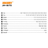 JAKEMY JM-8175 50 in 1 Double-sided Outer Box Multifunctional and Precision Screwdriver Tool Set, JM-8175 50 in 1