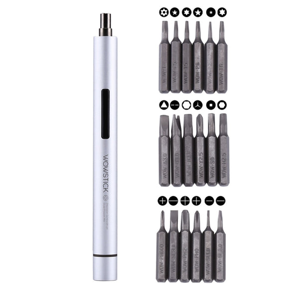 Wowstick 19 in 1 Dual Power Smart Hand Pen Screwdriver Kits  Precision Bits Repair Tool for Phones & Tablets, Wowstick 1P