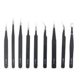 JIAFA JF-8118 9 in 1 Anti-static Precision Tweezers Set with Bag, JF-8118