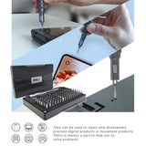 JAKEMY JM-8177 106 in 1 Screwdriver Bit Head Extension Rod Multi-functional Combination Repair Tool Set, JM-8177